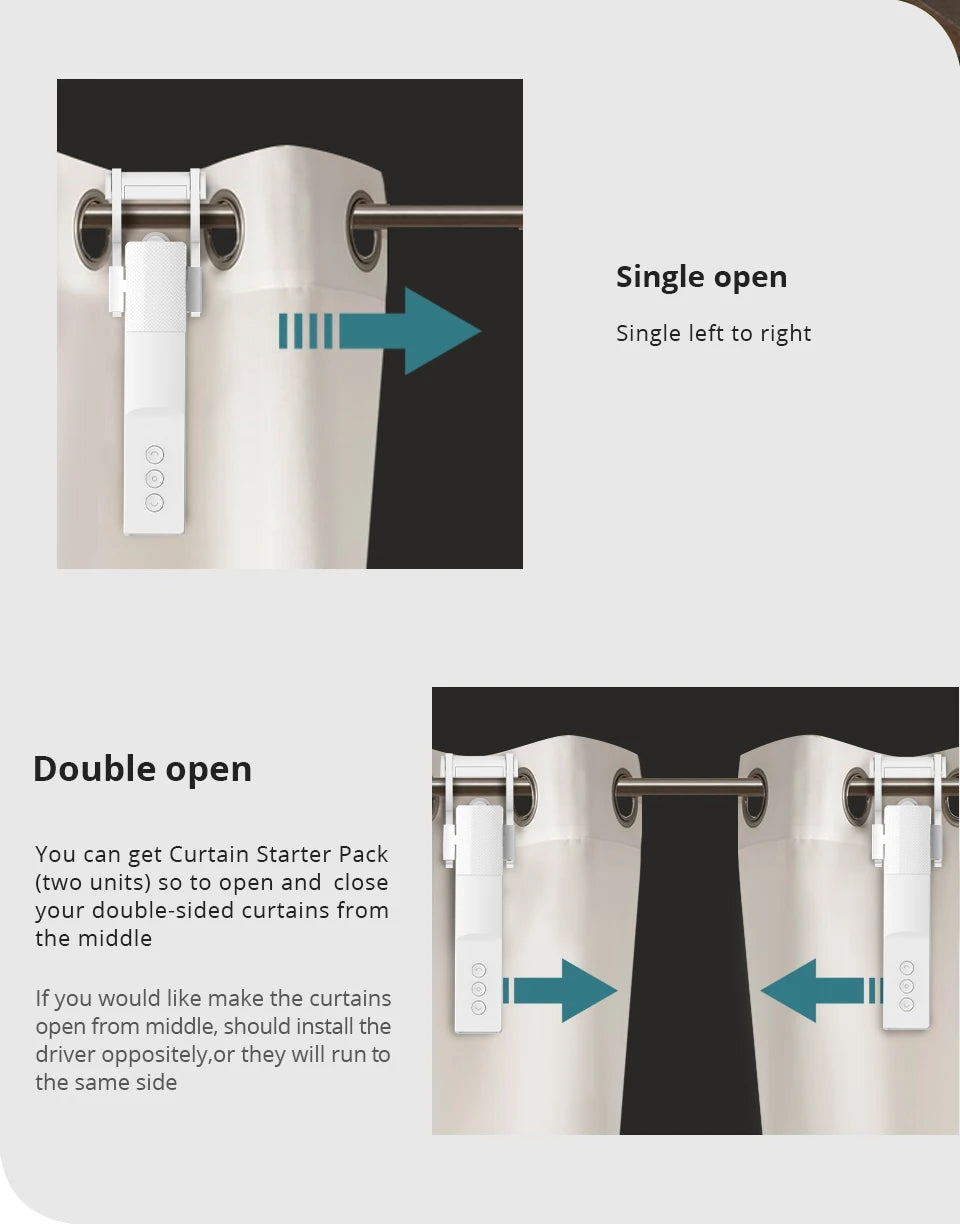 Zigbee Smart Curtain Driver Robot For Roman I Type U Type Curtains Track Alexa Google Home Control Zemismart Motor Drivers