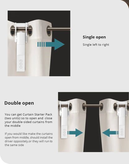 Zigbee Smart Curtain Driver Robot For Roman I Type U Type Curtains Track Alexa Google Home Control Zemismart Motor Drivers