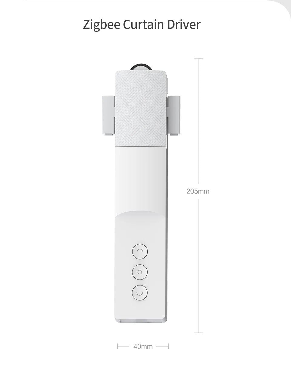 Zigbee Smart Curtain Driver Robot For Roman I Type U Type Curtains Track Alexa Google Home Control Zemismart Motor Drivers