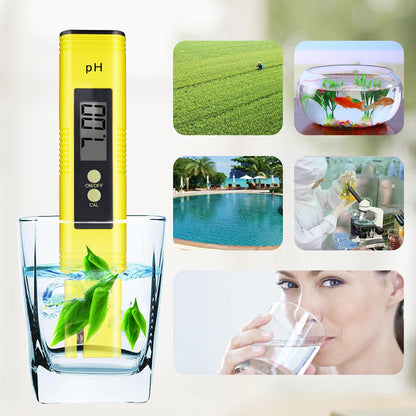 PH Meter & TDS Meter Digital Water Quality Tester 0-14 PH Meter Tester 0-9990PPM TDS&EC LCD Water Purity PPM Aquarium Filter