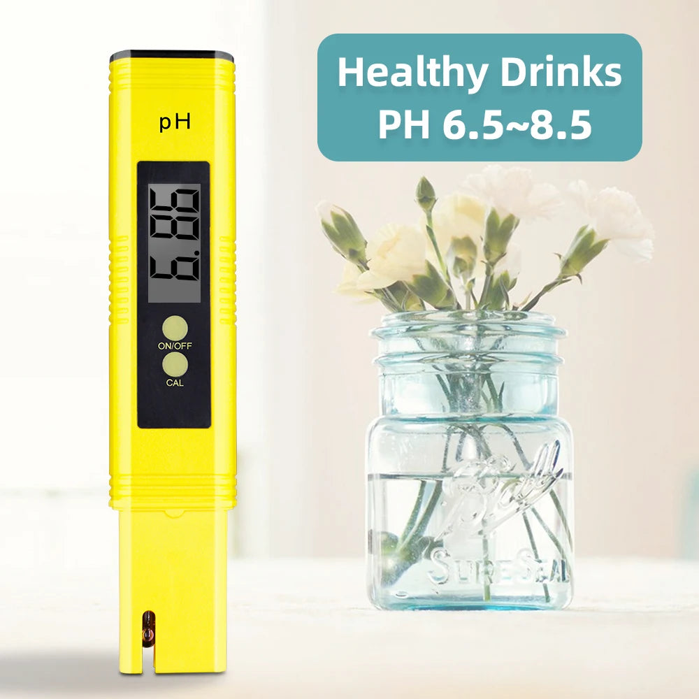 PH Meter & TDS Meter Digital Water Quality Tester 0-14 PH Meter Tester 0-9990PPM TDS&EC LCD Water Purity PPM Aquarium Filter
