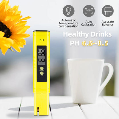 PH Meter & TDS Meter Digital Water Quality Tester 0-14 PH Meter Tester 0-9990PPM TDS&EC LCD Water Purity PPM Aquarium Filter