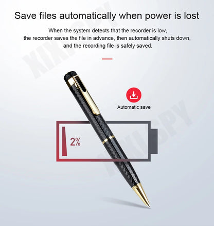 Voice Recorder Mini Pen Activated Recording Dictaphone Micro Audio Sound Digital Small Professional Usb Flash Secret Record