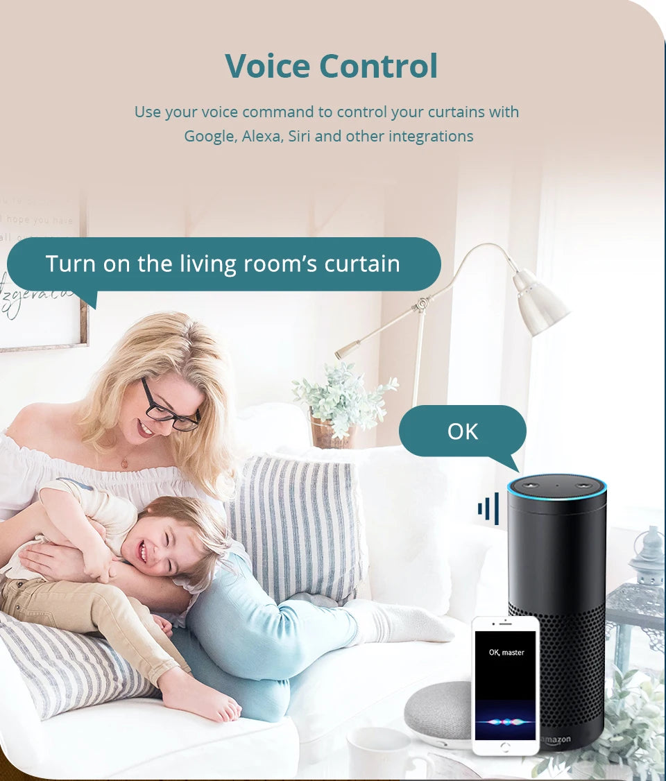 Zigbee Smart Curtain Driver Robot For Roman I Type U Type Curtains Track Alexa Google Home Control Zemismart Motor Drivers