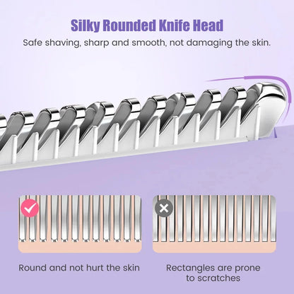 2025 New 2in1 Electric Razor for Women Painless Hair Removal Rechargeable Body Trimmer Underarm Mustache Epilator Shaver