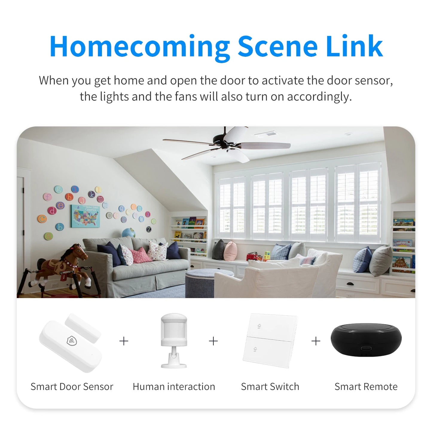 Tuya WiFi or Zigbee Door Window Sensor Smart Home Open Closed Alarm Security System App Remote Monitoring Smart Life Products
