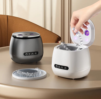 TINSOL 48kHz Ultrasonic Cleaner with UV Sterilizer Convenient Home Cleaning Solution for Jewelry, Dentures and Clear Aligners