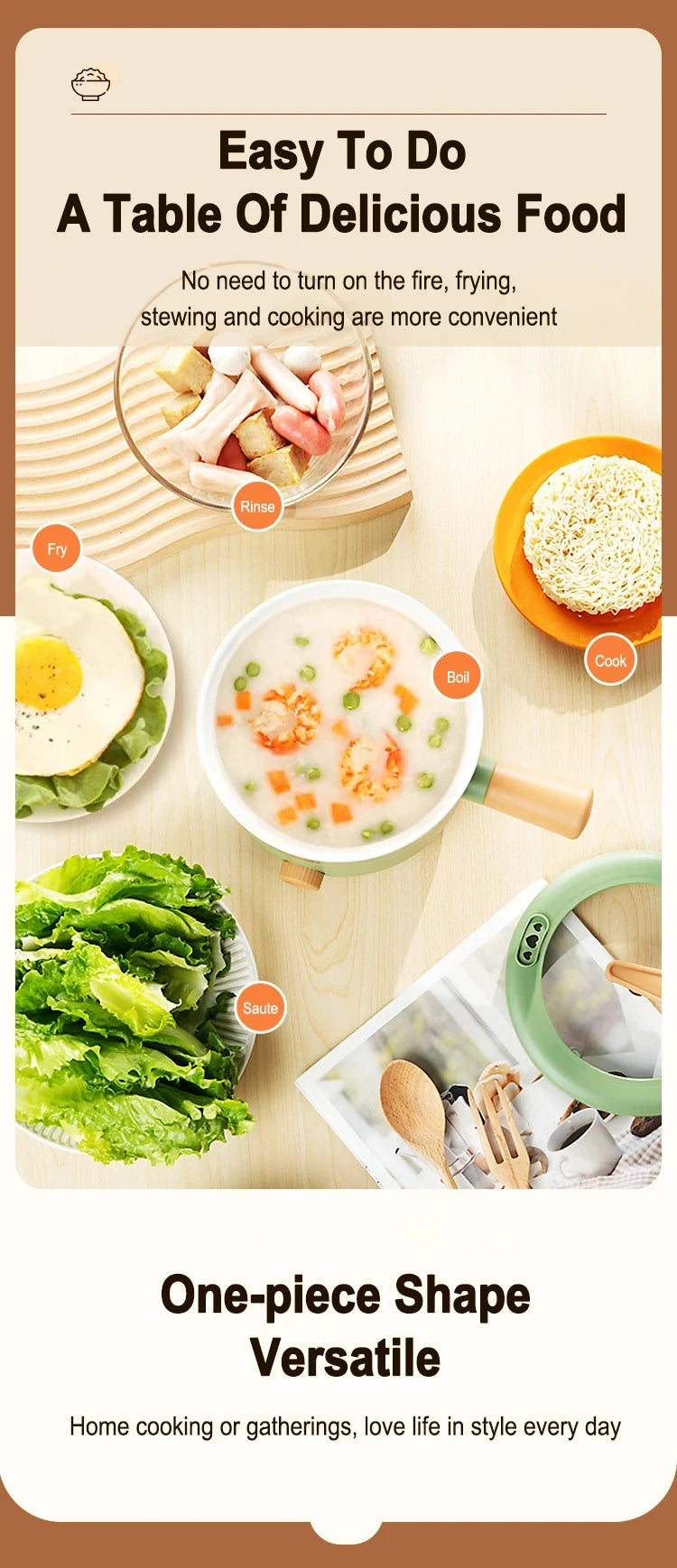 Multi Cookers Electric Pot Household Non-stick Pan Hot Pot Rice Cooker Cooking Appliances Electric Rice Cooker