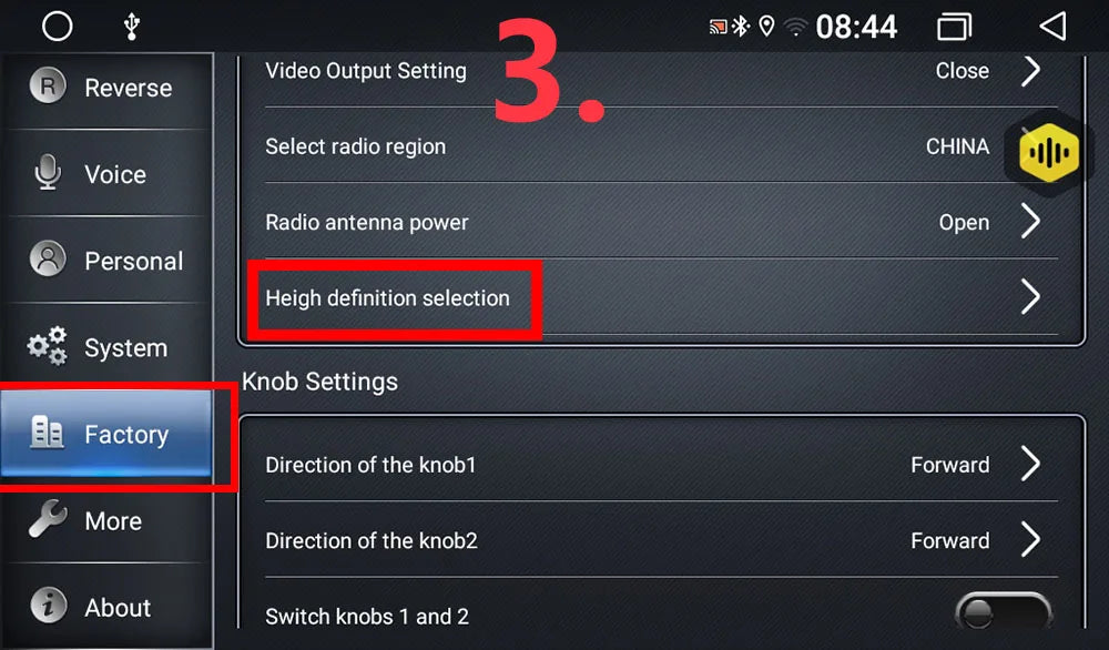 Car 360° panoramic system camera for Android multimedia screen, Android multimedia system with 360APP function