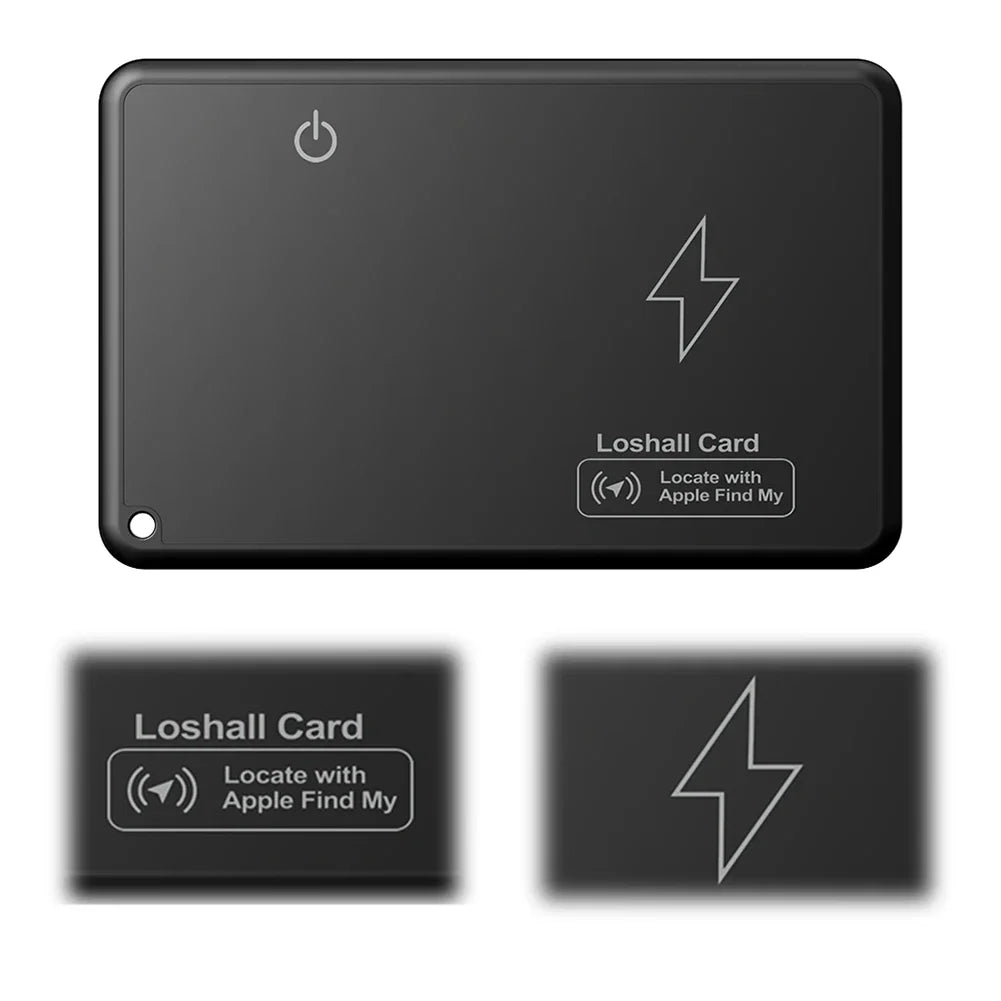 Wireless Charging Tracking Card Smart Waterproof GPS Locator Wallet Finder Works with Apple Find My App Blootooth Mini Tracker