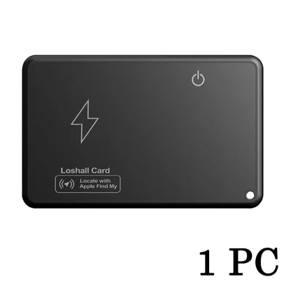 Wireless Charging Tracking Card Smart Waterproof GPS Locator Wallet Finder Works with Apple Find My App Blootooth Mini Tracker