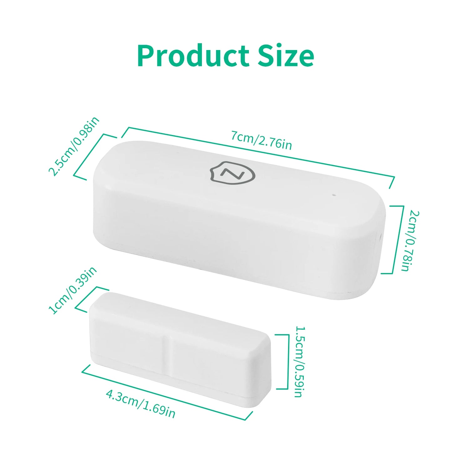 Tuya WiFi Zigbee Senors Door / Window Contact Detector Smart Life App Remote Control Supports Alexa And Google Home Voice