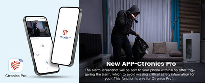 Ctronics Real 4K Outdoor Surveillance Camera 5G Wifi 8MP 3840x2160P Full Color Night Vision Security IP Camera 360 Auto Tracking