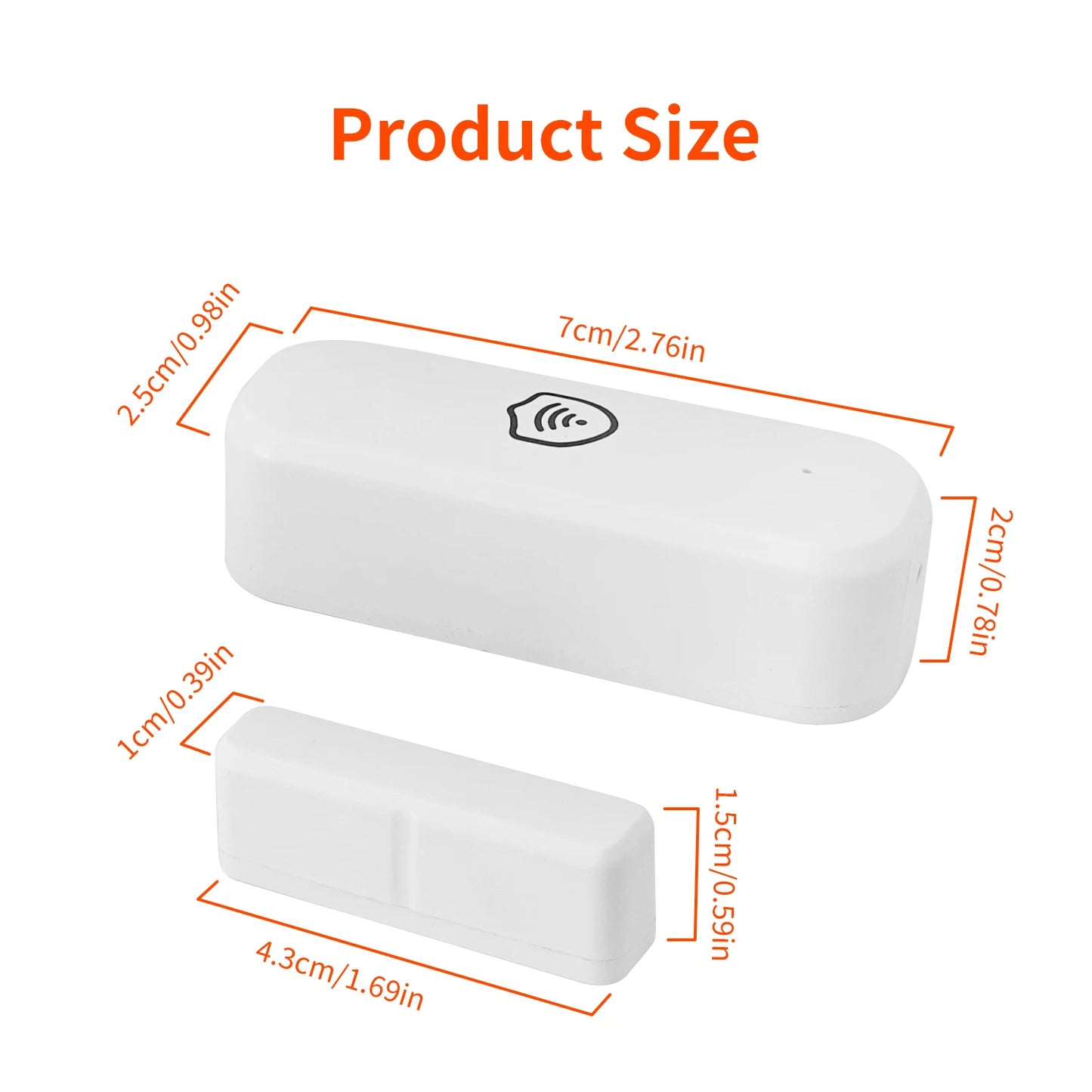 Tuya WiFi Zigbee Senors Door / Window Contact Detector Smart Life App Remote Control Supports Alexa And Google Home Voice