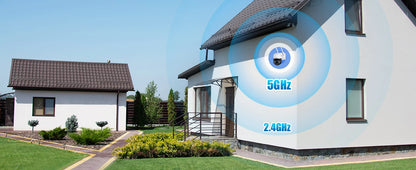 Ctronics Real 4K Outdoor Surveillance Camera 5G Wifi 8MP 3840x2160P Full Color Night Vision Security IP Camera 360 Auto Tracking