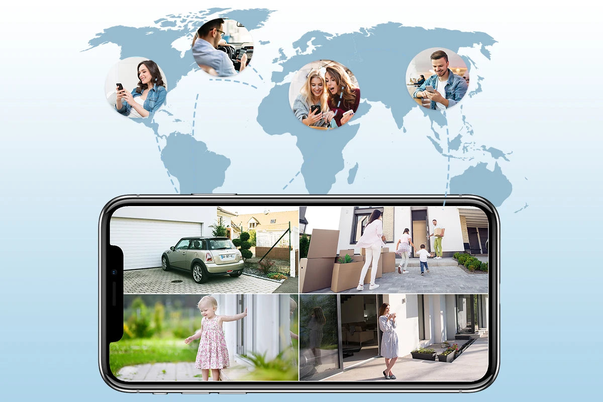 Ctronics Real 4K Outdoor Surveillance Camera 5G Wifi 8MP 3840x2160P Full Color Night Vision Security IP Camera 360 Auto Tracking