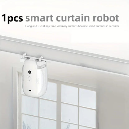 BT Smart Automatic Curtain Opener Roman T U 3in1 Rail Track Curtains Switch Robot Remote
