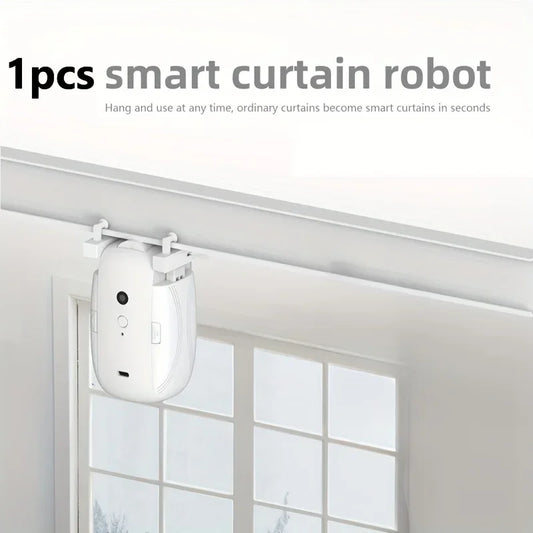 BT Smart Automatic Curtain Opener Roman T U 3in1 Rail Track Curtains Switch Robot Remote