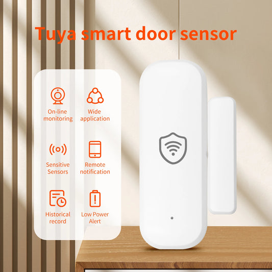 Tuya WiFi Zigbee Senors Door / Window Contact Detector Smart Life App Remote Control Supports Alexa And Google Home Voice