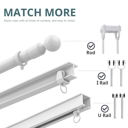 Zigbee Smart Curtain Driver Robot For Roman I Type U Type Curtains Track Alexa Google Home Control Zemismart Motor Drivers