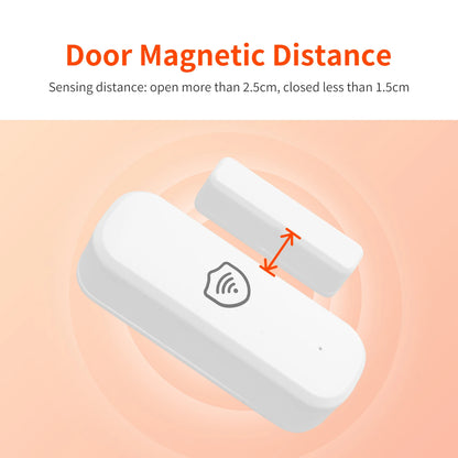 Tuya WiFi Zigbee Senors Door / Window Contact Detector Smart Life App Remote Control Supports Alexa And Google Home Voice