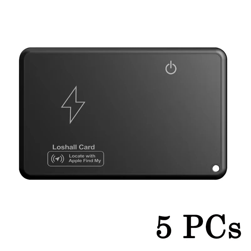 Wireless Charging Tracking Card Smart Waterproof GPS Locator Wallet Finder Works with Apple Find My App Blootooth Mini Tracker