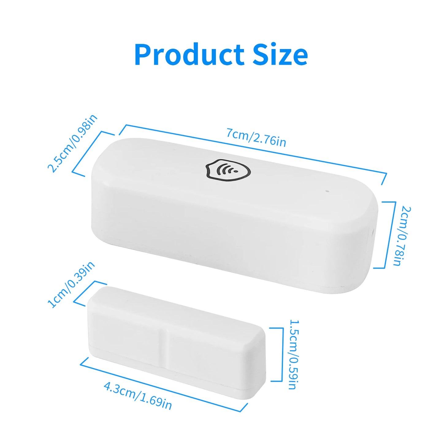 Tuya WiFi or Zigbee Door Window Sensor Smart Home Open Closed Alarm Security System App Remote Monitoring Smart Life Products