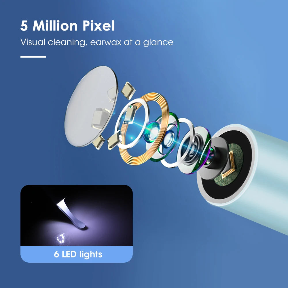 Smart Ear Cleaner with HD Camera – Safe Wireless Earwax Removal Tool for Adults & Kids